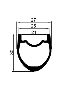 Ruote carbonio ROCKYROAD 30C DISC COPERTONCINO BERD /... 2