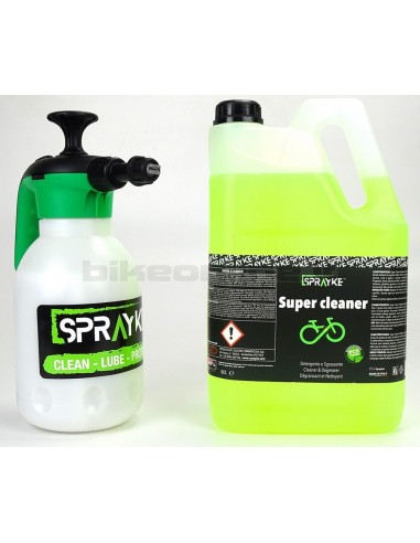 Sprayke - Savings cleaning kit Foam pump 1500 ml - Recharge SUPER CLEANER  multipurpose 5Lt
