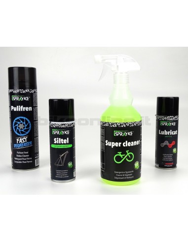 Sprayke - Value kit Lubricat - Pulifren - Siltel - Super cleaner