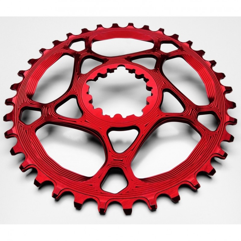AbsoluteBlack - Monocorona integrata XX1 Style Rotonda per SRAM GXP 3mm offset_5
