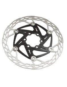 CARBON TI - X-Rotor SteelCarbon 3 IS 6 fori disco freno semi-flottante con corpo in carbonio e pista in acciaio da 68g 2