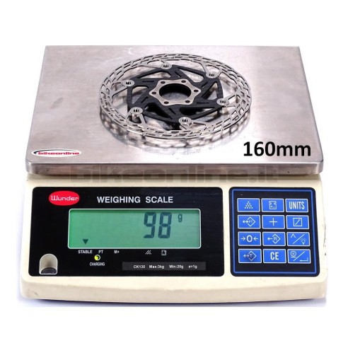 CARBON TI - X-Rotor SteelCarbon 3 Center Lock disco freno semi-flottante con corpo in carbonio e pista in acciaio da 86g