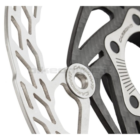 CARBON TI - X-Rotor SteelCarbon 3 Center Lock superlight semi-floating disc rotor carbon body steel track from 86g