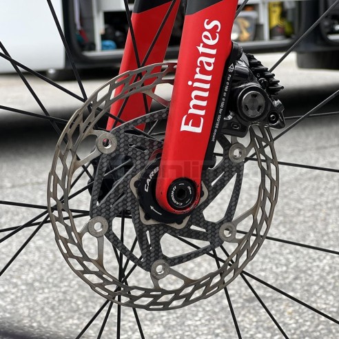 CARBON TI - X-Rotor SteelCarbon 3 Center Lock superlight semi-floating disc rotor carbon body steel track from 86g