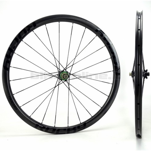 Ruote carbonio ROCKYROAD 36C DISC COPERTONCINO BERD / Extralite Cyber SPD-3 DISC 6 fori 1.020g