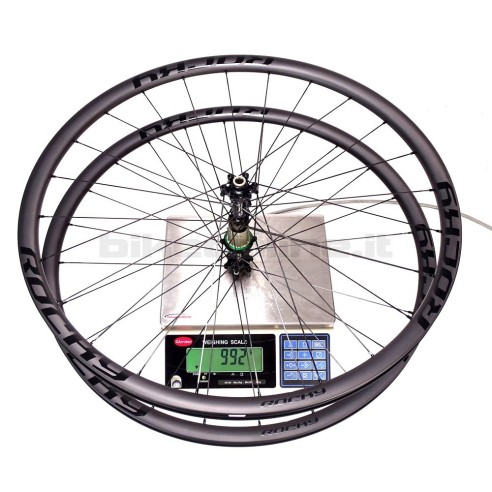 Ruote carbonio ROCKYROAD 25C DISC COPERTONCINO / Extralite Cyber SPD-3 DISC 6 fori 995g