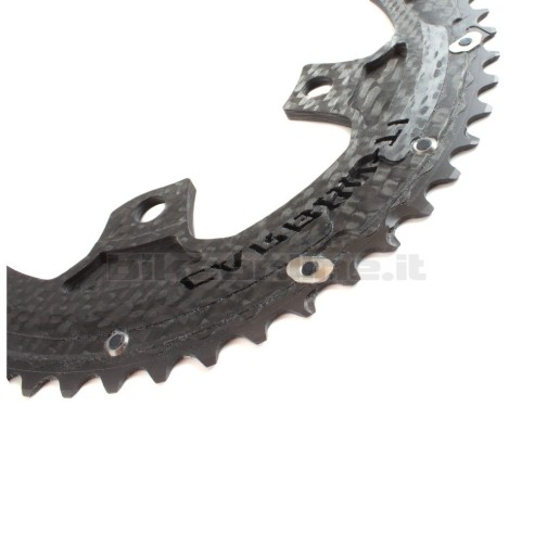 Carbon-Ti X-CarboRing EVO DA9200 Corona esterna superleggera in carbonio/ergal 110 BCD 4 bracci da 97g