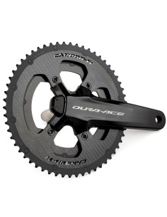 Carbon-Ti X-CarboRing EVO DA9200 superlight carbon/ergal outer chainring 110 BCD 4 arms from 97g 2