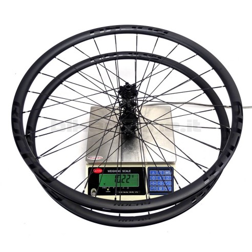 ROCKYROAD 25C DISC CLINCHER BERD / Carbon-Ti X-HUB SP Center Lock DISC carbon wheelset 990g