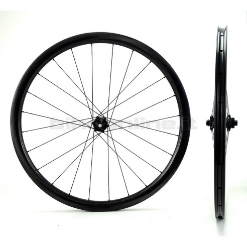 ROCKYROAD 36C DISC CLINCHER / Carbon-Ti X-HUB SP Center Lock DISC carbon wheelset 1.160g