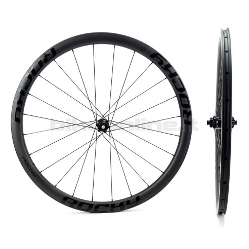 Ruote Carbonio strada ROCKYROAD 39C DISC  / ROCKY SP Road Straightpull Center Lock da 1.250g