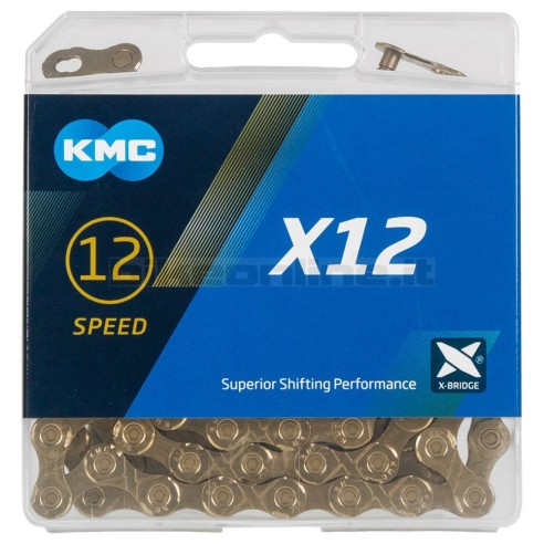 KMC - Catena X12 TI-N GOLD 126 maglie 268g