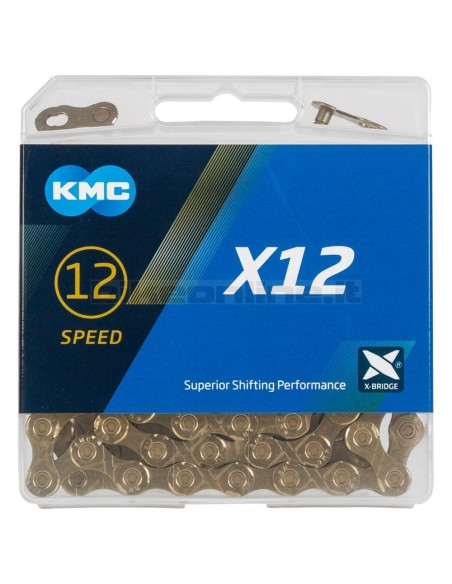 KMC - Catena X12 TI-N GOLD 126 maglie 268g