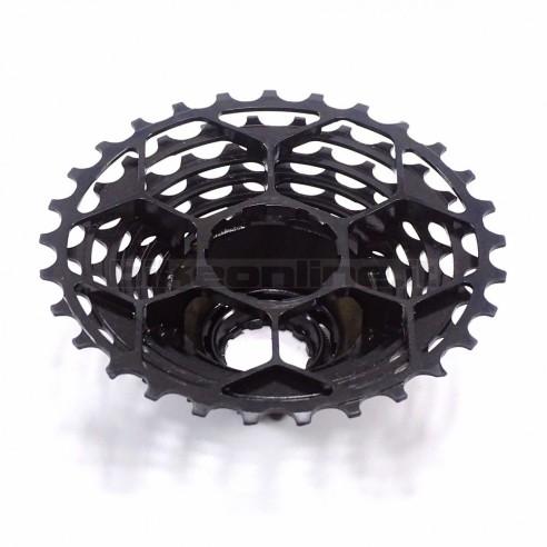 RECON - Pacco pignoni superleggero in acciaio temprato black Shimano 12v 11-30T 198g