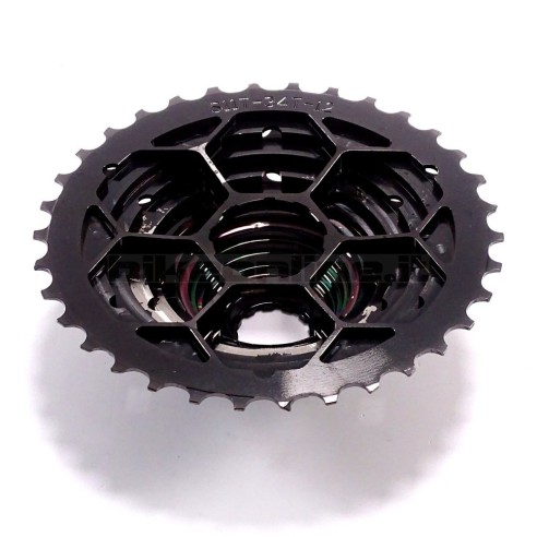 RECON - Pacco pignoni superleggero in ergal black Shimano 11-34T 12v 138g