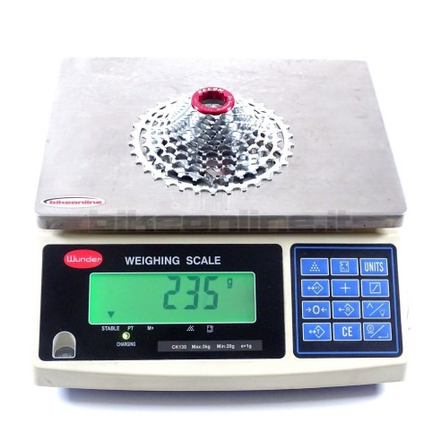 RECON - Pacco pignoni superleggero in acciaio temprato Campagnolo 12v 11-32T 235g