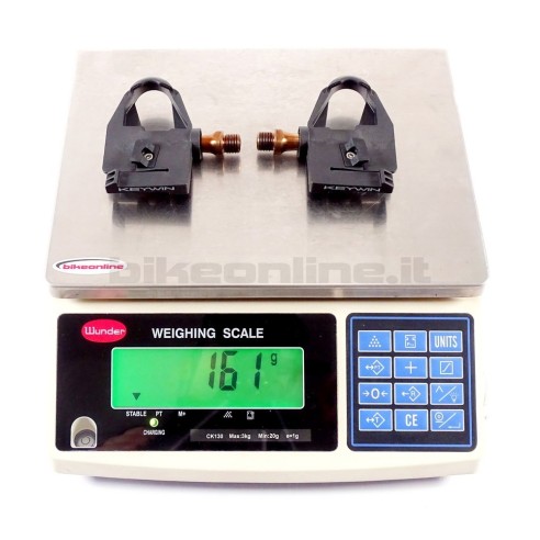 Keywin - CRM CARBON TITANIUM pedals only 161g set weight on the scale