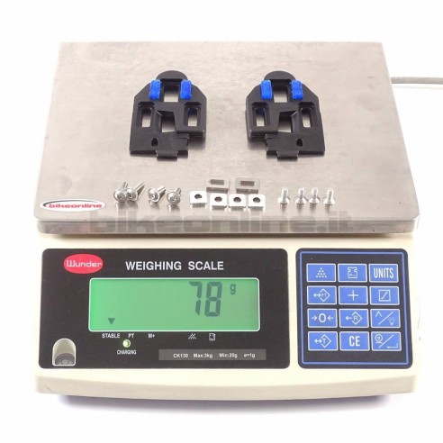 Keywin - CRM Carbon cleats 50g weight on the scale kit