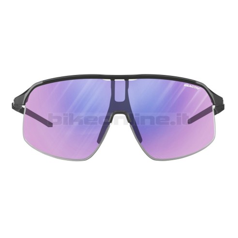 Julbo DENSITY NERO/NERO Opaco occhiali da sole superleggeri lenti REACTIV 1-3 High Contrast fotocromatiche 19.5g