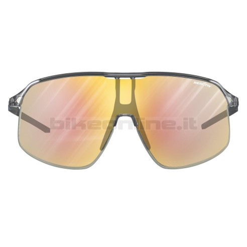 Julbo DENSITY GRIGIO TRASLUCIDO / BLU-VIOLA Iridescente occhiali da sole lenti REACTIV 1-3 Light Amplifier fotocromatiche 19.5g