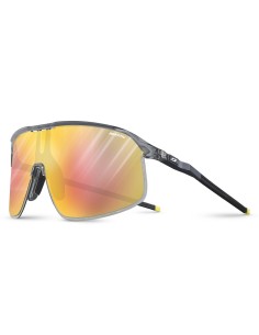 Julbo DENSITY Translucent GREY / Iridescent PURPLE / BLUE sunglasses REACTIV 1-3 Light Amplifier photocromic lenses 19.5g 2