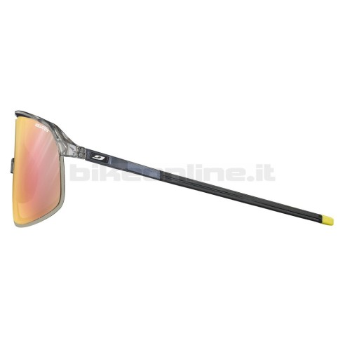 Julbo DENSITY Translucent GREY / Iridescent PURPLE / BLUE sunglasses REACTIV 1-3 Light Amplifier photocromic lenses 19.5g