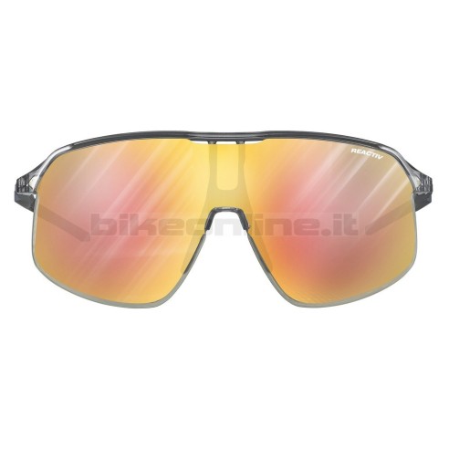 Julbo DENSITY Translucent GREY / Iridescent PURPLE / BLUE sunglasses REACTIV 1-3 Light Amplifier photocromic lenses 19.5g