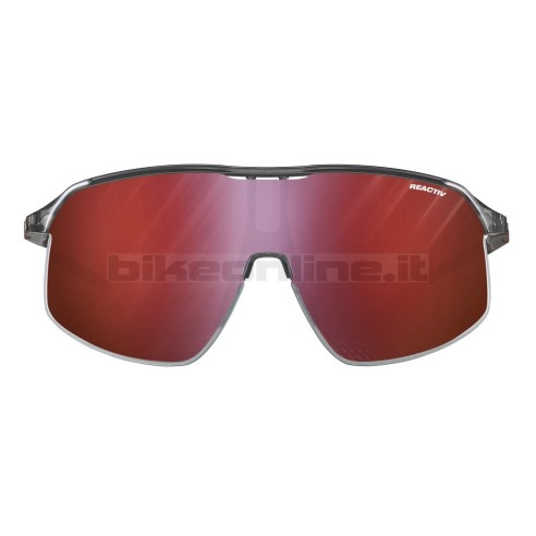 Julbo DENSITY NERO TRASLUCIDO / RAME occhiali da sole superleggeri lenti REACTIV 0-3 High Contrast fotocromatiche 19.5g