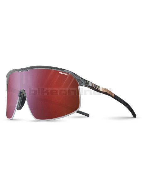 Julbo DENSITY TRANSLUCENT BLACK / COPPER superlight sunglasses REACTIV 0-3 High Contrast photocromic lenses 19.5g