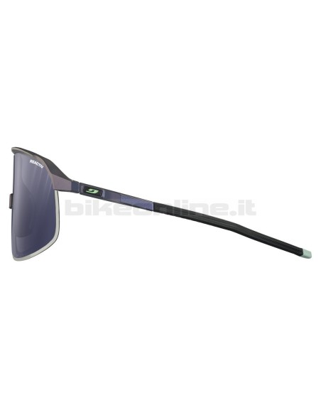 Julbo DENSITY IRIDESCENTE BLU-VIOLA occhiali da sole superleggeri lenti REACTIV 0-3 High Contrast fotocromatiche 19.5g