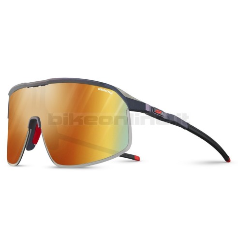 Julbo IRIDESCENTE DENSITY BLU-ROSSO occhiali da sole lenti REACTIV 1-3 Light Amplifier fotocromatiche 19.5g
