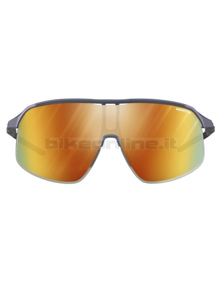 Julbo IRIDESCENTE DENSITY BLU-ROSSO occhiali da sole lenti REACTIV 1-3 Light Amplifier fotocromatiche 19.5g
