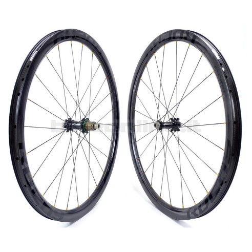 Ruote carbonio ROCKYROAD 36C DISC COPERTONCINO / Extralite Cyber SPD-3 DISC 6 fori 1.065g