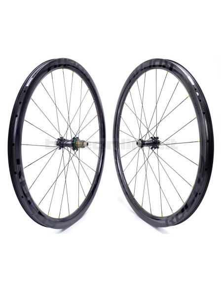 Ruote carbonio ROCKYROAD 36C DISC COPERTONCINO / Extralite Cyber SPD-3 DISC 6 fori 1.065g