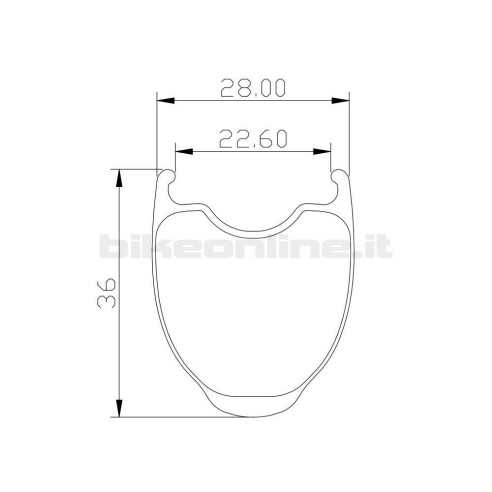 ROCKYROAD 36C DISC CLINCHER / Carbon-Ti X-HUB...