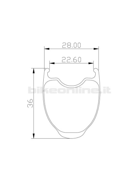 Ruote carbonio ROCKYROAD 36C DISC COPERTONCINO / Carbon-Ti X-HUB SP Center Lock DISC 1.170g