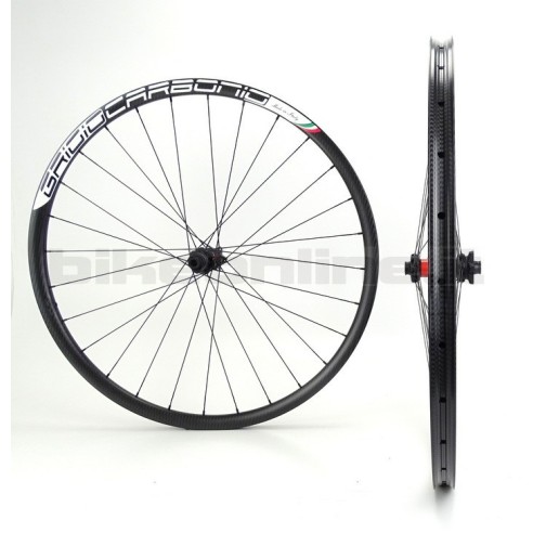 HardWheel AS25 - AS30 - AS35 T800 BERD GrigioCarbonio / DT SWISS 240 EXP SP 6 HOLES carbon wheelset from 1.145g