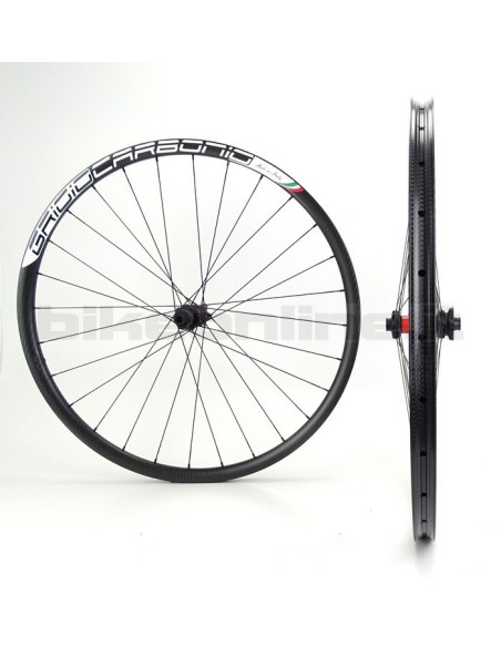 HardWheel AS25 - AS30 - AS35 T800 BERD GrigioCarbonio / DT SWISS 240 EXP SP 6 HOLES carbon wheelset from 1.145g