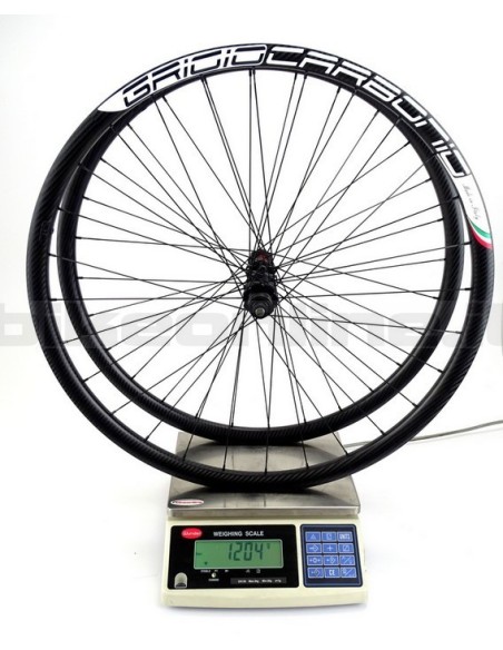 Ruote MTB GrigioCarbonio HardWheel AS25 - AS30 - AS35 T800 / DT Swiss 240 EXP SP 6 FORI da 1.230g