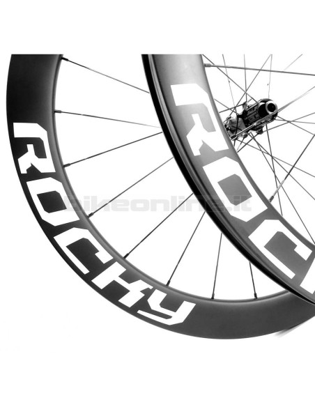 Ruote Carbonio strada ROCKYROAD 50C DISC COPERTONCINO / ROCKY SP Road Straightpull Center Lock 1.328g