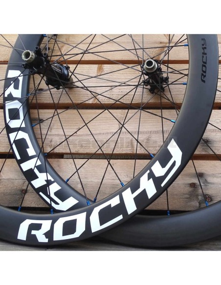 ROCKYROAD 50C DISC CLINCHER / Extralite Cyber SPD-3 DISC carbon wheelset 1.185g