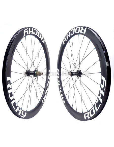 ROCKYROAD 50C DISC CLINCHER / Extralite Cyber SPD-3 DISC carbon wheelset 1.185g