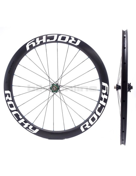 ROCKYROAD 50C DISC CLINCHER / Extralite Cyber SPD-3 DISC carbon wheelset 1.185g