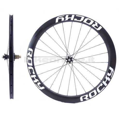 ROCKYROAD 50C DISC CLINCHER BERD / Extralite Cyber SPD-3 DISC carbon wheelset 1110g