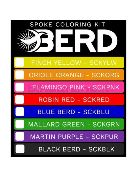 Berd - spoke coloring kit for Berd Polylight white spokes