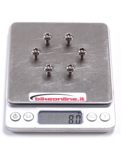 ROCKY - Kit di fissaggio dischi freno composto da 6 viti in Titanio naturale 8.0g 2