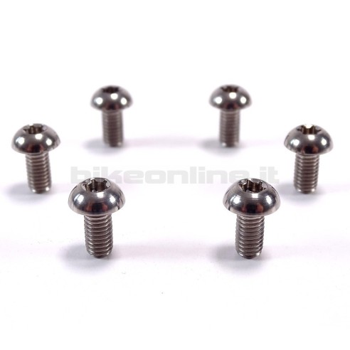 ROCKY - Disc fixing kit consisting of 6 screws natural titanium 8.0g