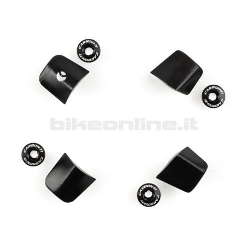 Carbon-Ti X-Cover DA9200 1x Black single chainring fixing bolts shaped for Dura-Ace 9200 20g