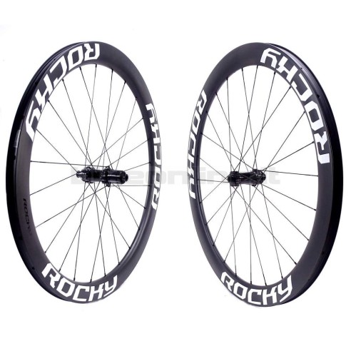 ROCKYROAD 50C DISC CLINCHER BERD / Carbon-Ti X-HUB SP Center Lock DISC carbon wheelset 1.180g