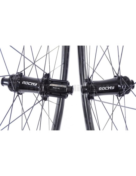 ROCKYROAD KOM 36C DISC BERD CLINCHER / ROCKY SP II Center Lock carbon wheelset 1.040g